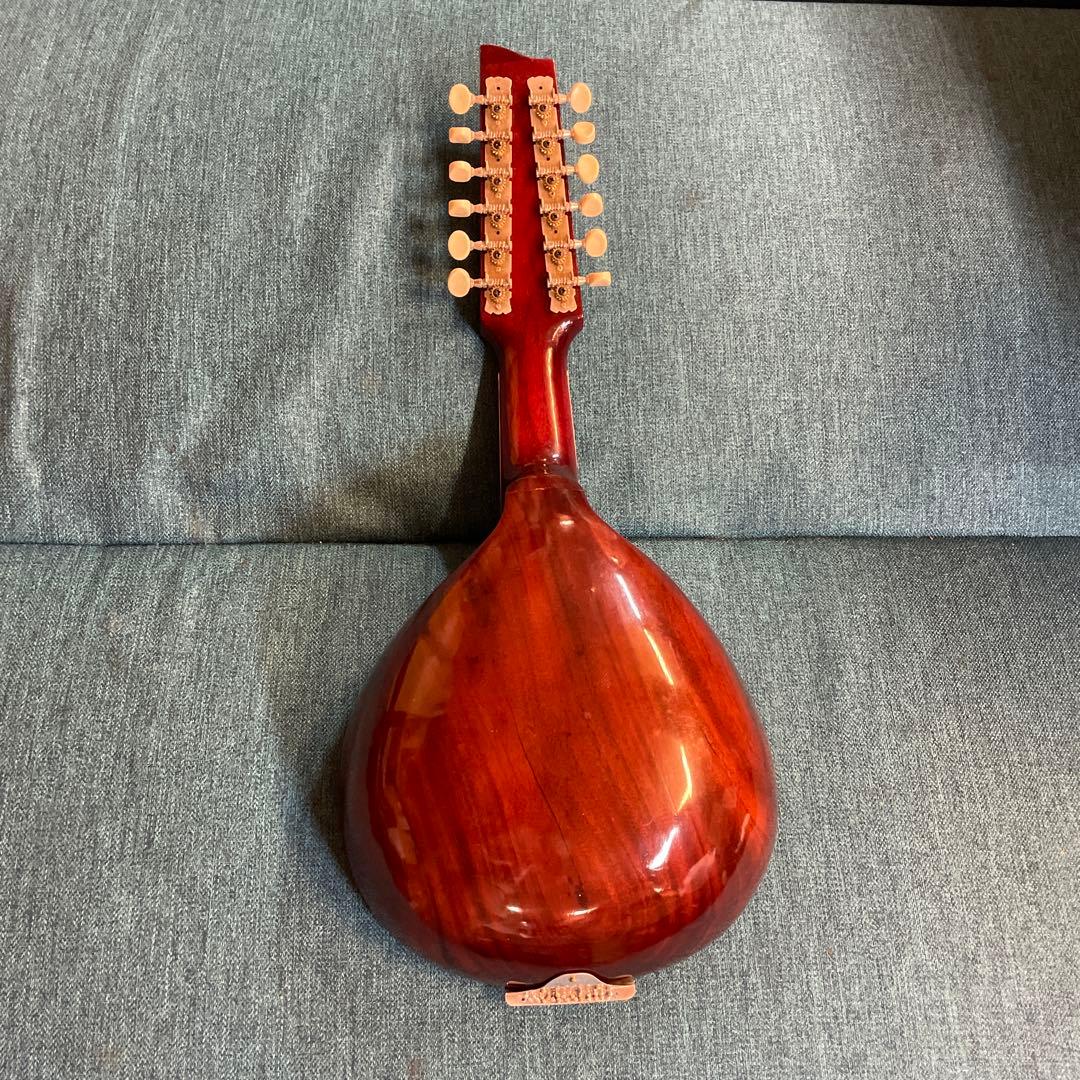 【レア・珍品・調整要】バンドゥリア 12弦 削り出し マンドリン　ギター