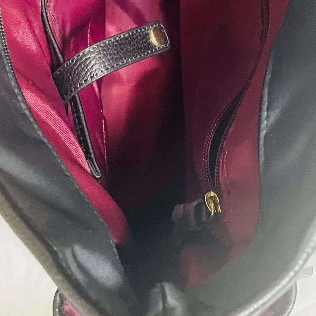 未使用級SWANY スワニー レザー調キャリーバッグ ダイヤキルト ブラック