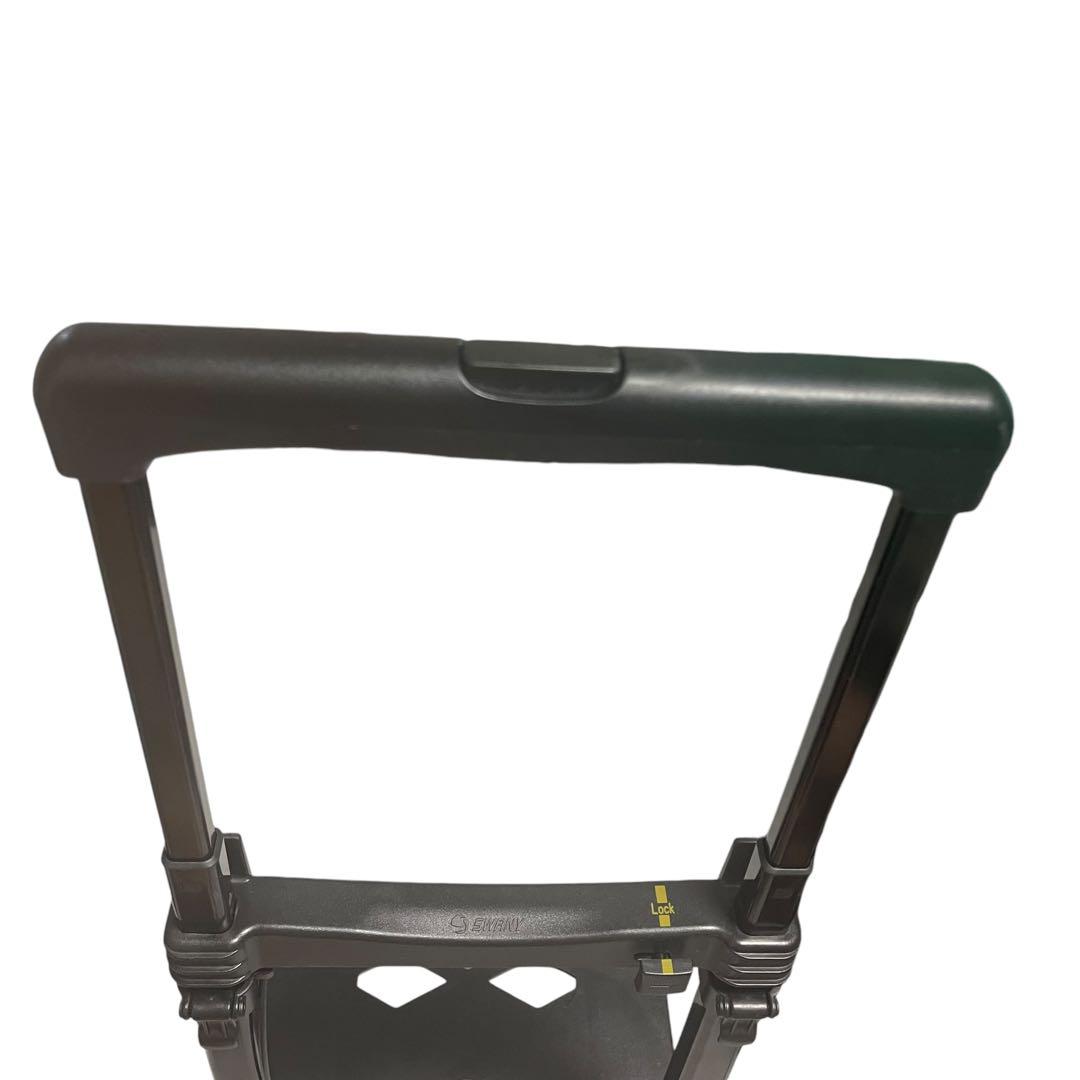 未使用級SWANY スワニー レザー調キャリーバッグ ダイヤキルト ブラック