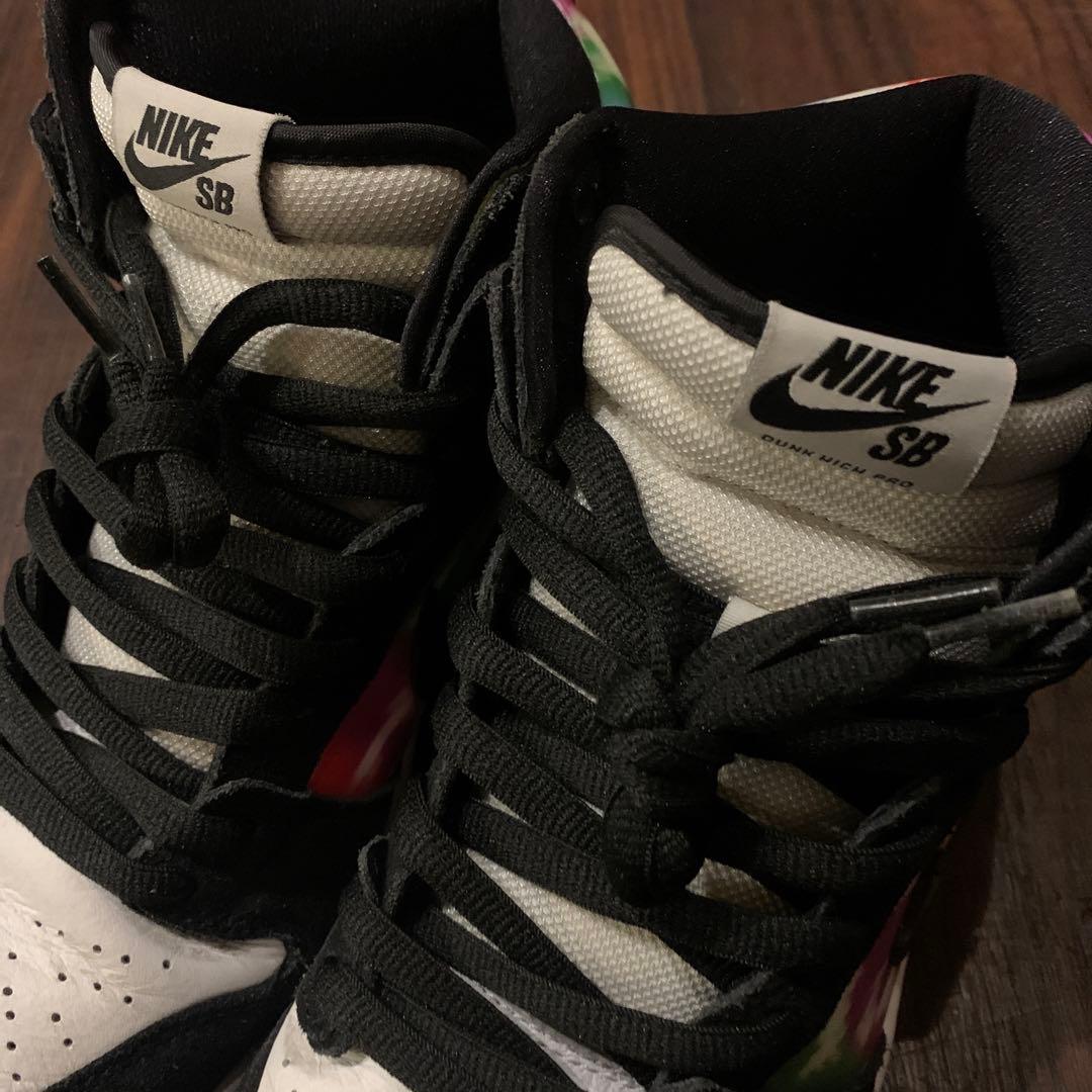 美品NIKE SB DUNK HIGH PROテレビテストパターン 27.5cm