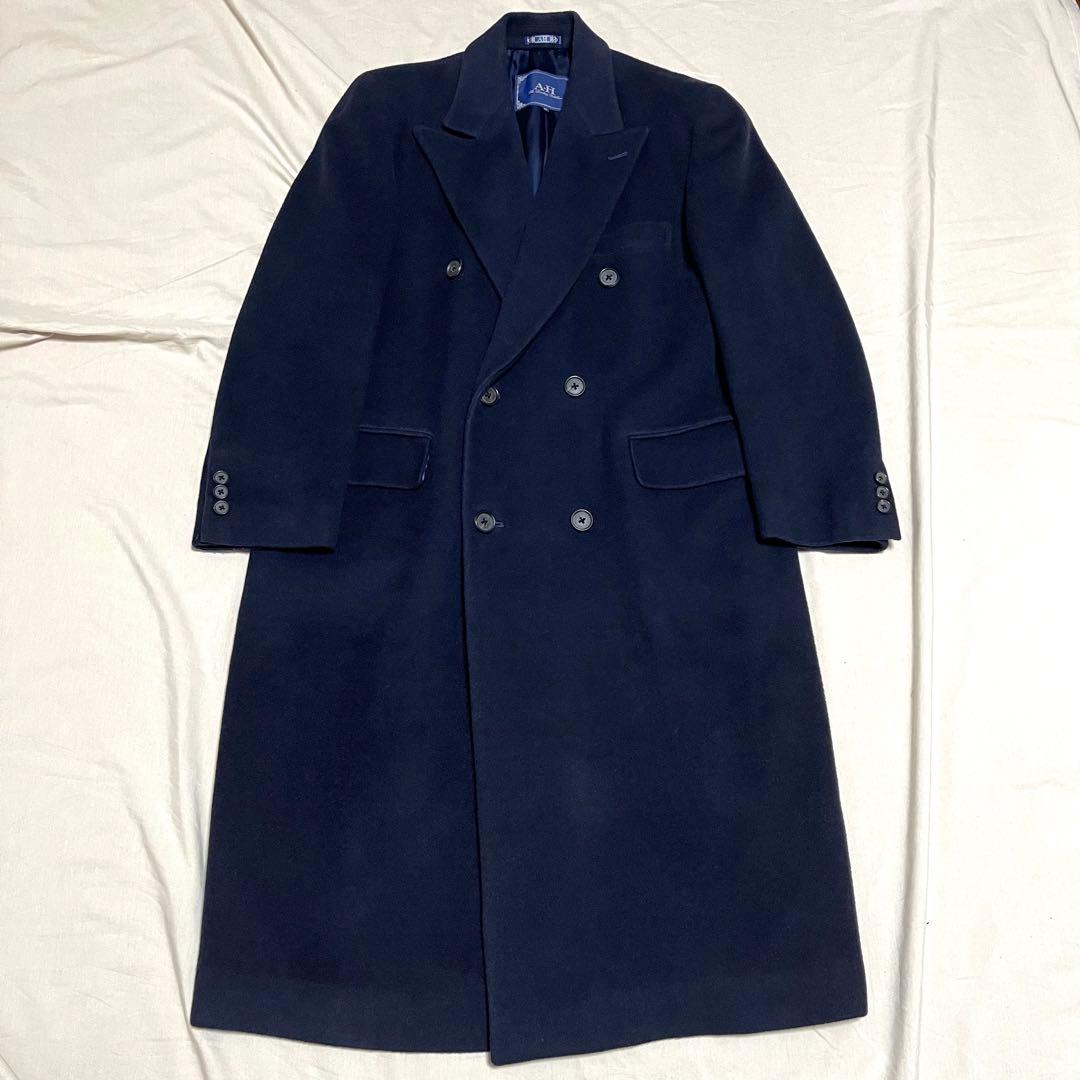 希少サイズXL】エーボンハウス ダブルチェスターコート カシミヤ マキシ丈