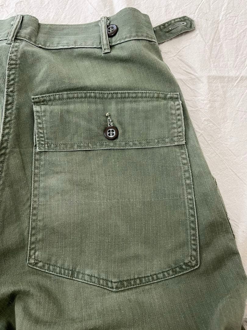 40s 50s us army HBT ベイカーパンツ　ユーティリティパンツ