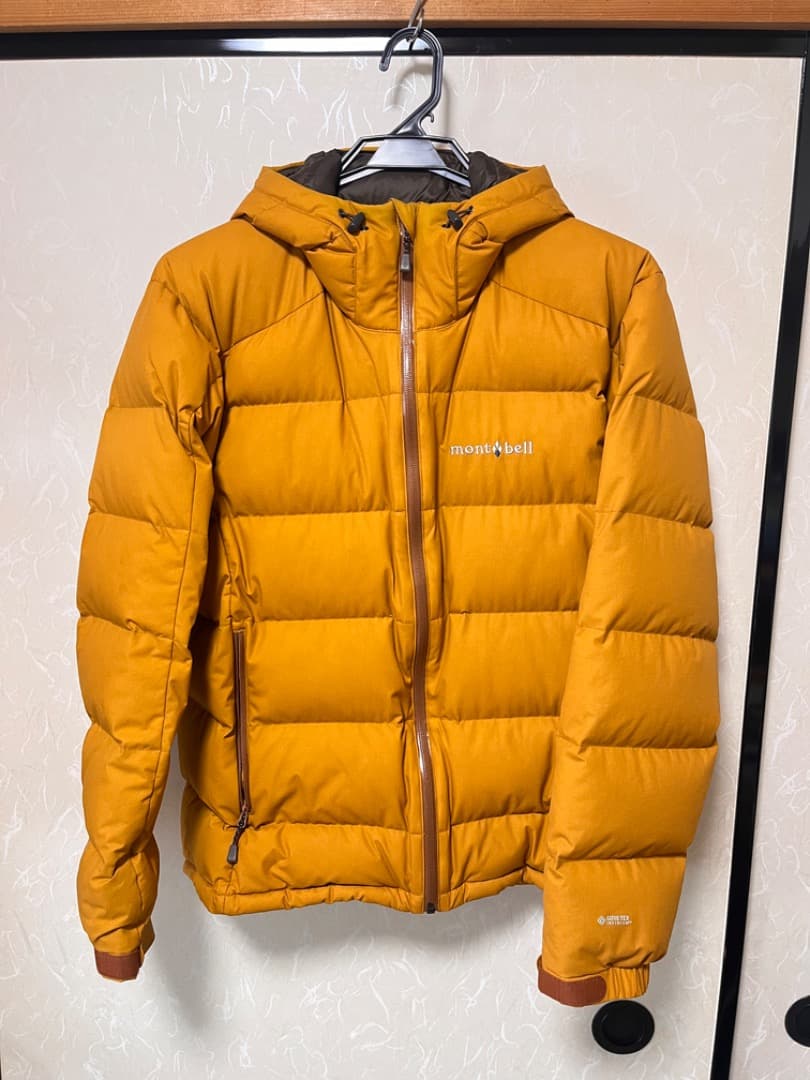 モンベル パーマフロスト ライトダウンパーカ メンズ イエロー M