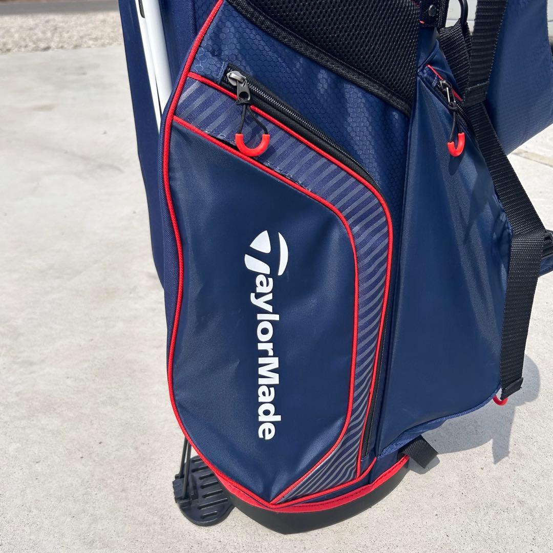 TaylorMade/テーラーメード ゴルフキャディバッグ ネイビー/レッド