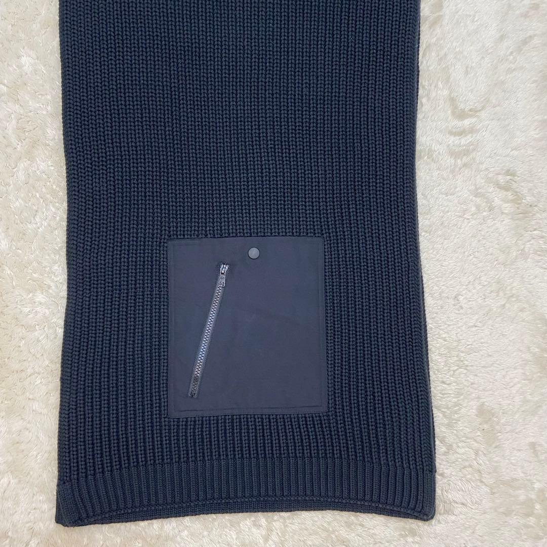 ✨Y-3 adidas ジッパーポケット付き コットン マフラー 黒