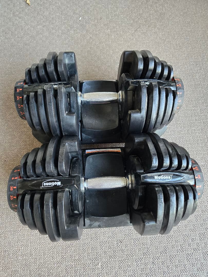 引き取り可】可変ダンベル ～38kg × 2