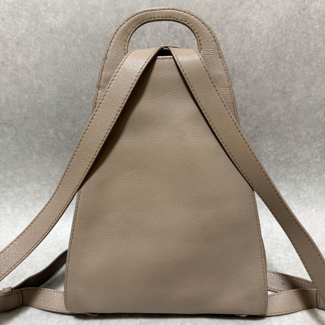 【マザーハウス】美品　ソウ バックパック グレージュ 本革 リュック