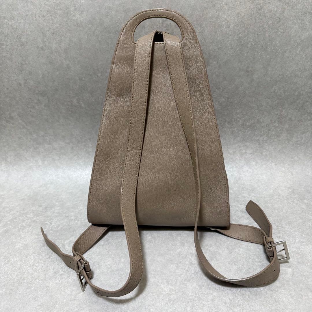 【マザーハウス】美品　ソウ バックパック グレージュ 本革 リュック