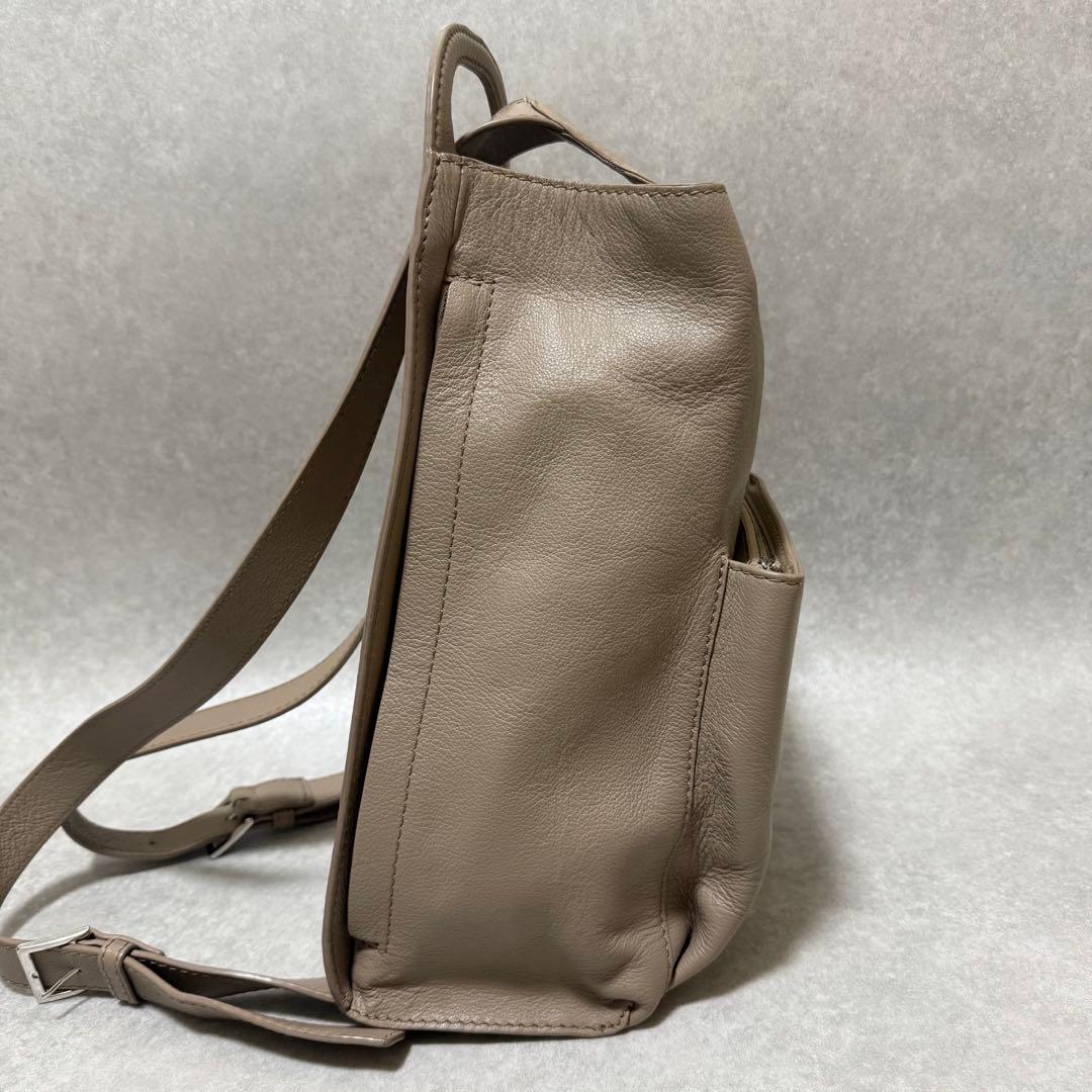 【マザーハウス】美品　ソウ バックパック グレージュ 本革 リュック