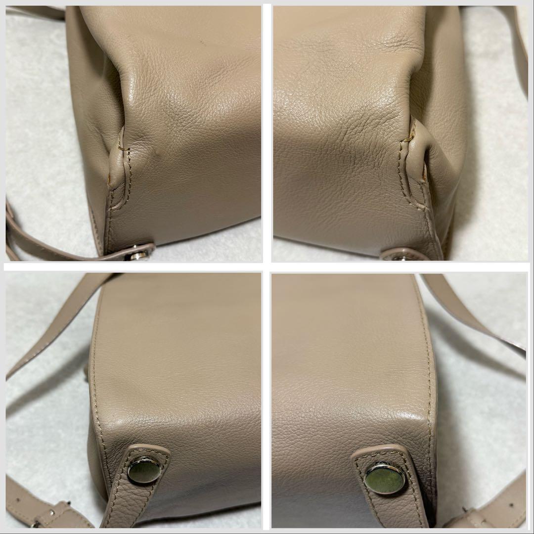 【マザーハウス】美品　ソウ バックパック グレージュ 本革 リュック