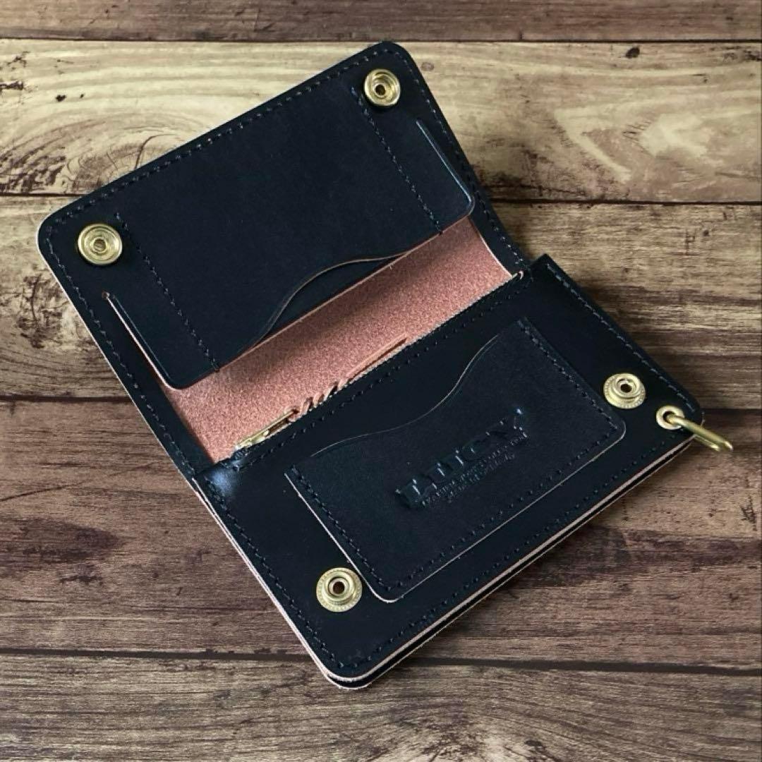 【ぽ】北米ステア トラッカーウォレット150【お札を折らずに収納】