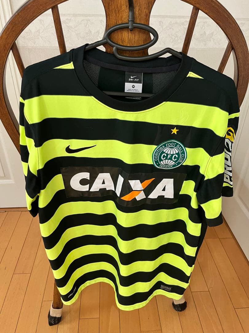 Nike コリチーバFC サッカーシャツ ユニホーム　黒蛍光イエロー