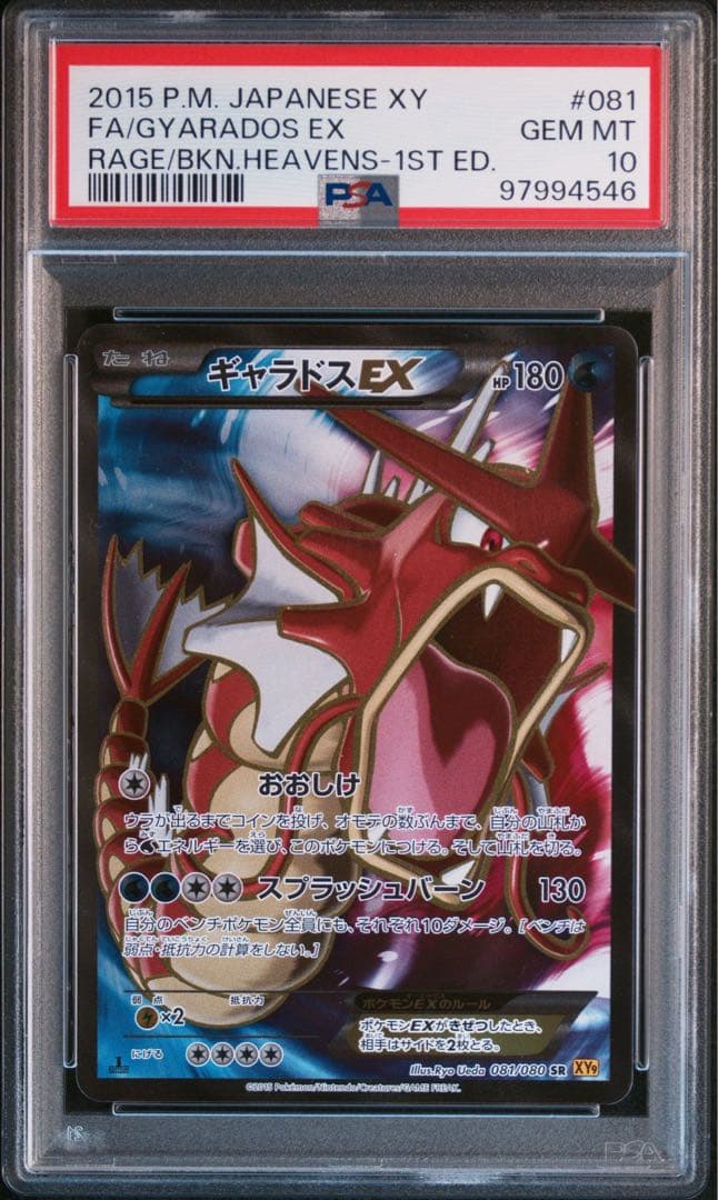 psa10 ギャラドスEX SR XY9 破天の怒り 081/080 - メルカリ