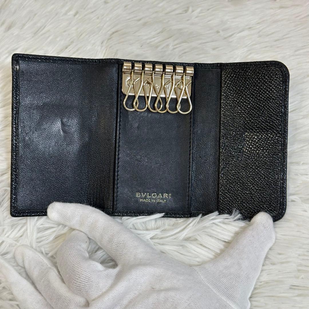 未使用級美品✨️RFID搭載 BVLGARI キーケース サークルロゴ ゴールド