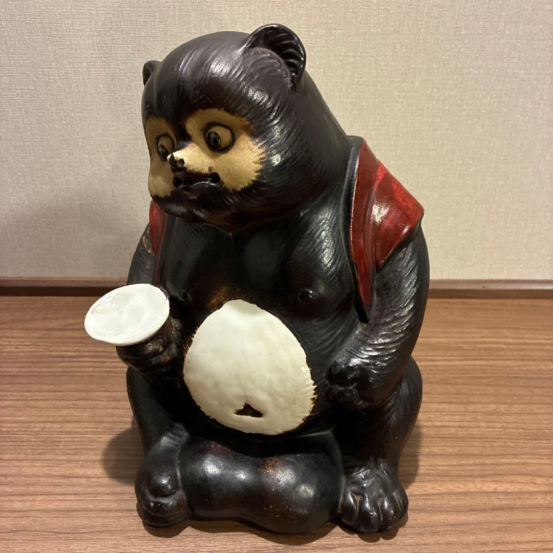 信楽焼 夫婦狸置物