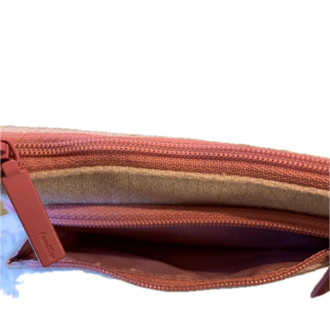 ファミリア　宝塚　ポーチ キャトルレーヴ ミニウォレット familiar クマ