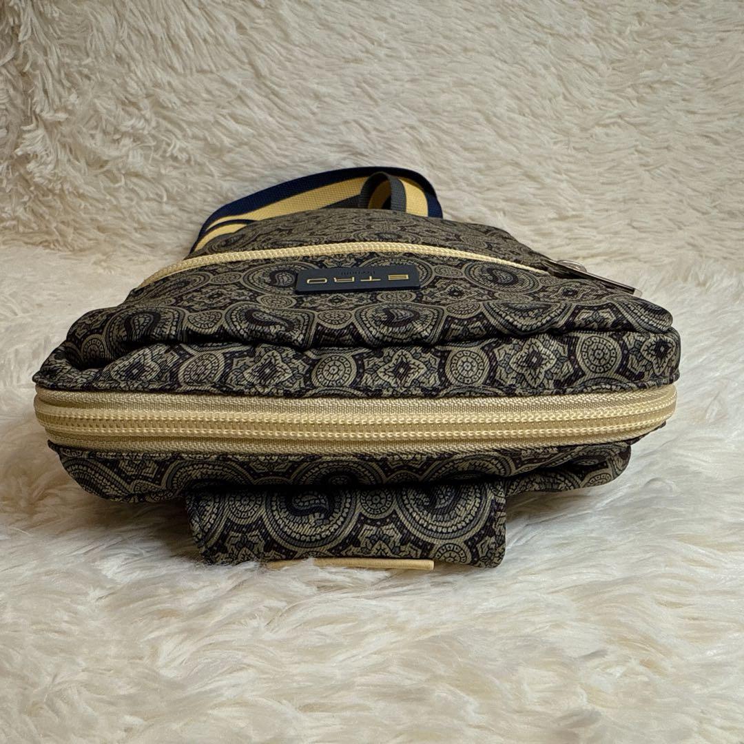ポン子 様 ETRO エトロ ペイズリー柄 ボディバッグ ショルダー グレー系.