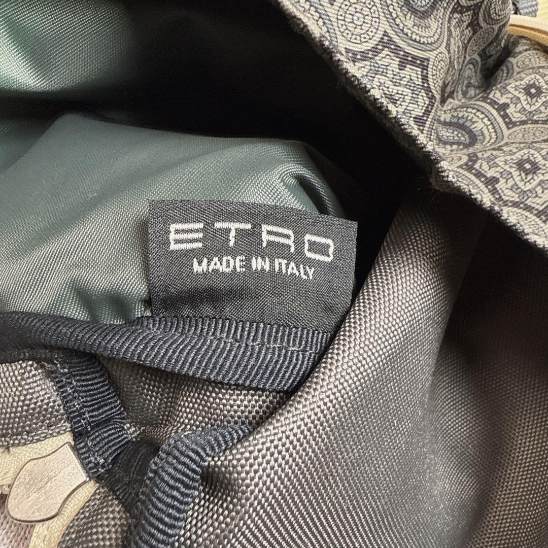 ポン子 様 ETRO エトロ ペイズリー柄 ボディバッグ ショルダー グレー系.