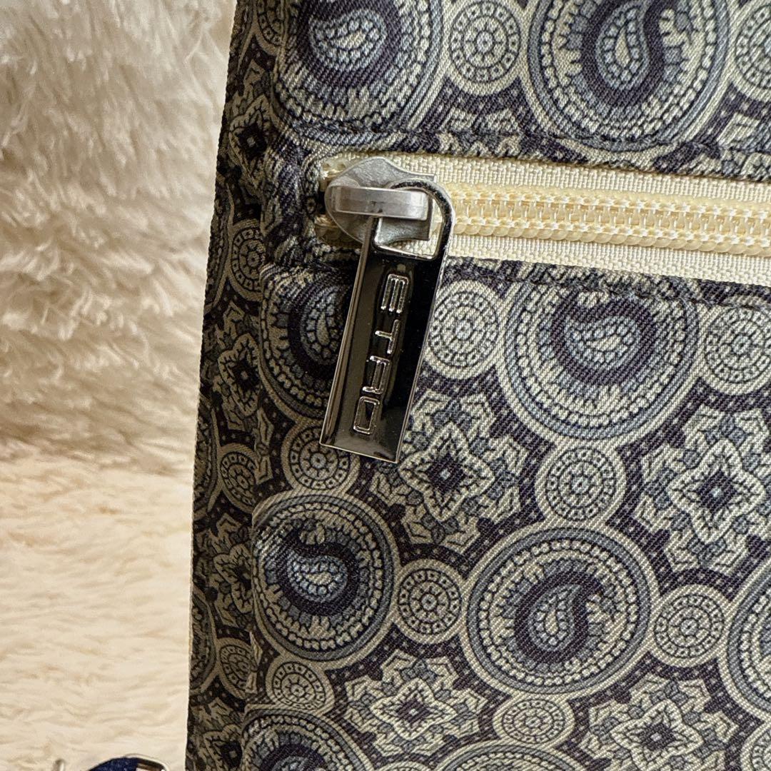 ポン子 様 ETRO エトロ ペイズリー柄 ボディバッグ ショルダー グレー系.