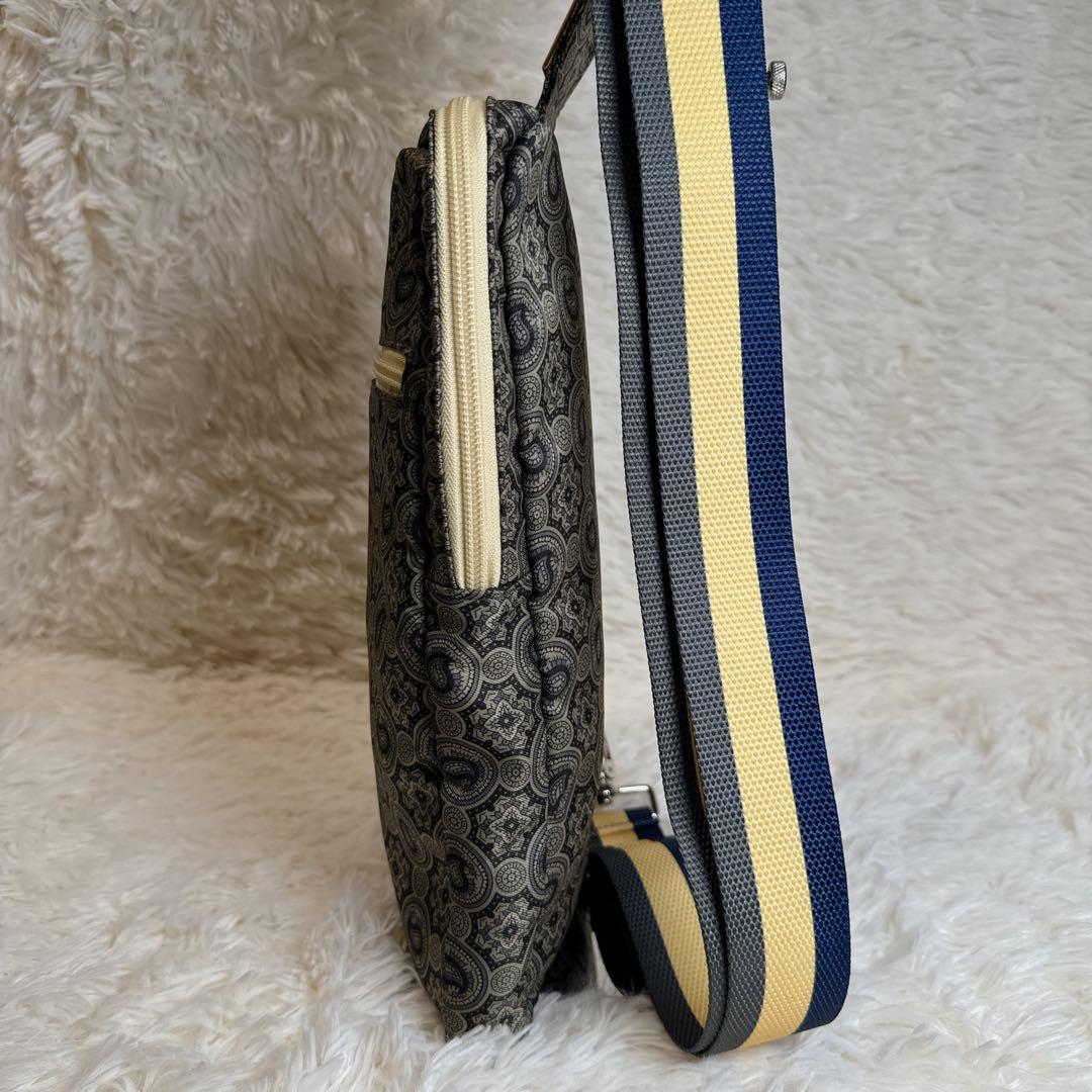ポン子 様 ETRO エトロ ペイズリー柄 ボディバッグ ショルダー グレー系.