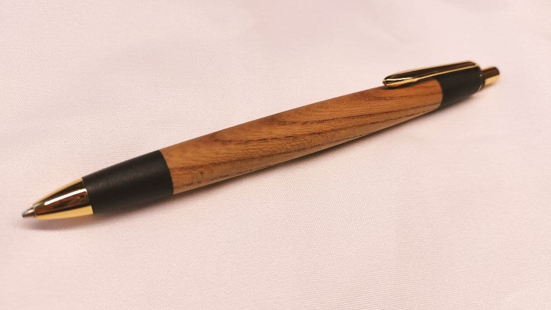 ボナンペン シャーペン 真鍮金具 固定式口金 欅 - メルカリ