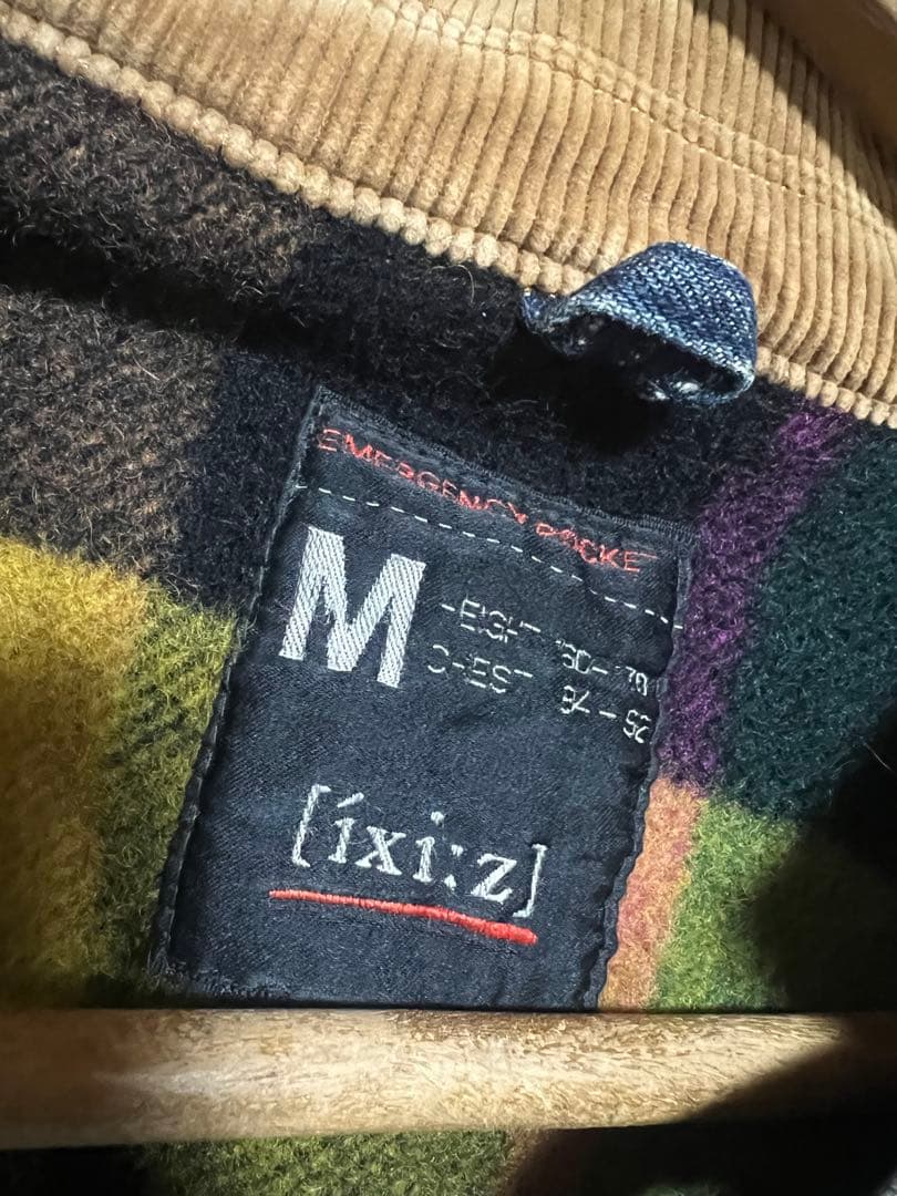 爆限定 ixi:z デニムジャケット カバーオール 裏地ブランケット 帆布 短丈