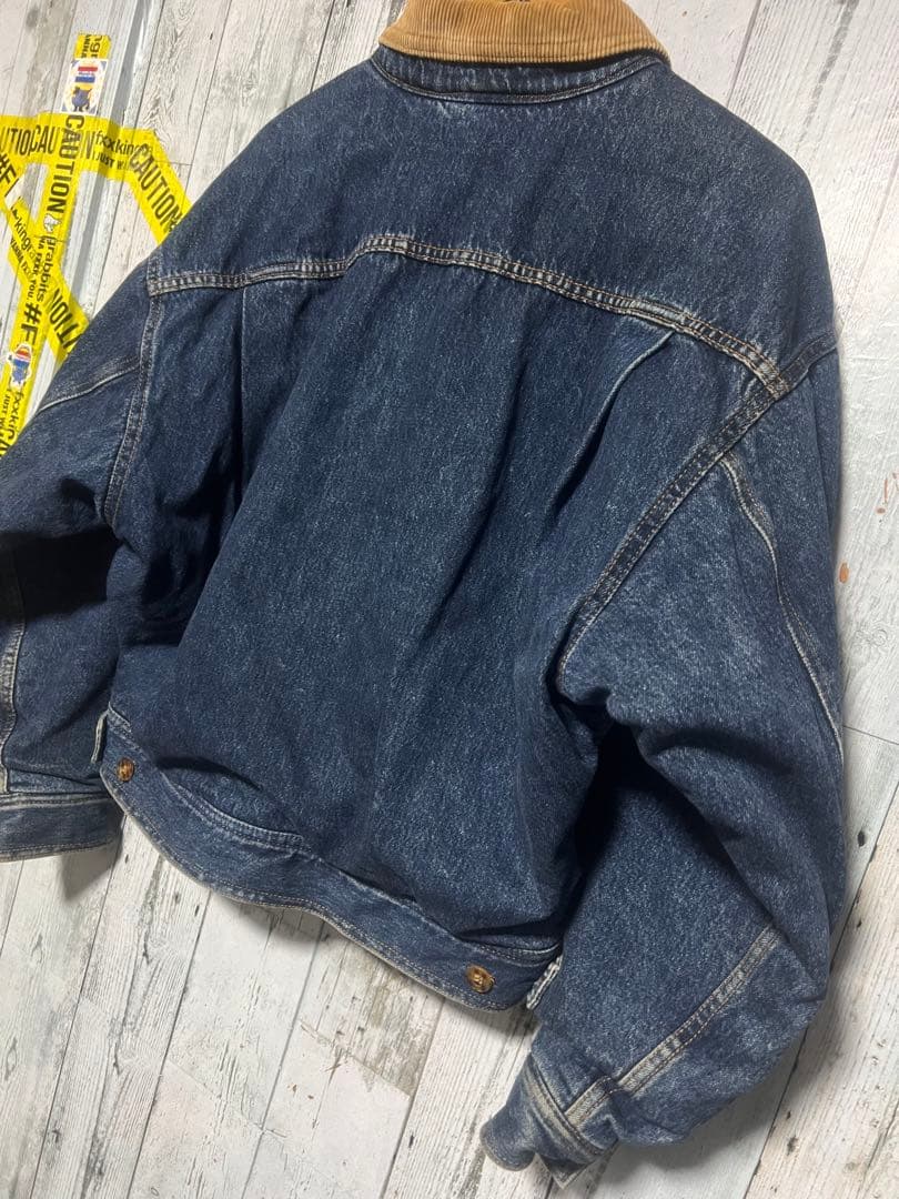 爆限定 ixi:z デニムジャケット カバーオール 裏地ブランケット 帆布 短丈