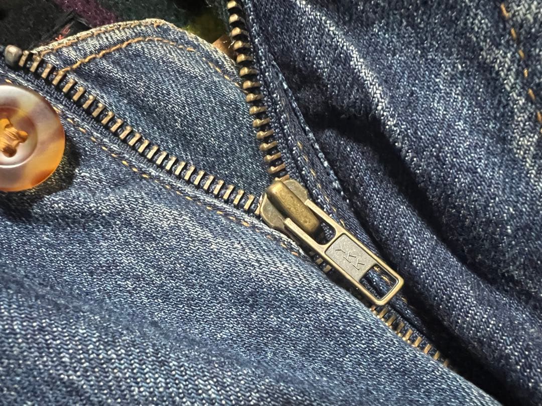 爆限定 ixi:z デニムジャケット カバーオール 裏地ブランケット 帆布 短丈