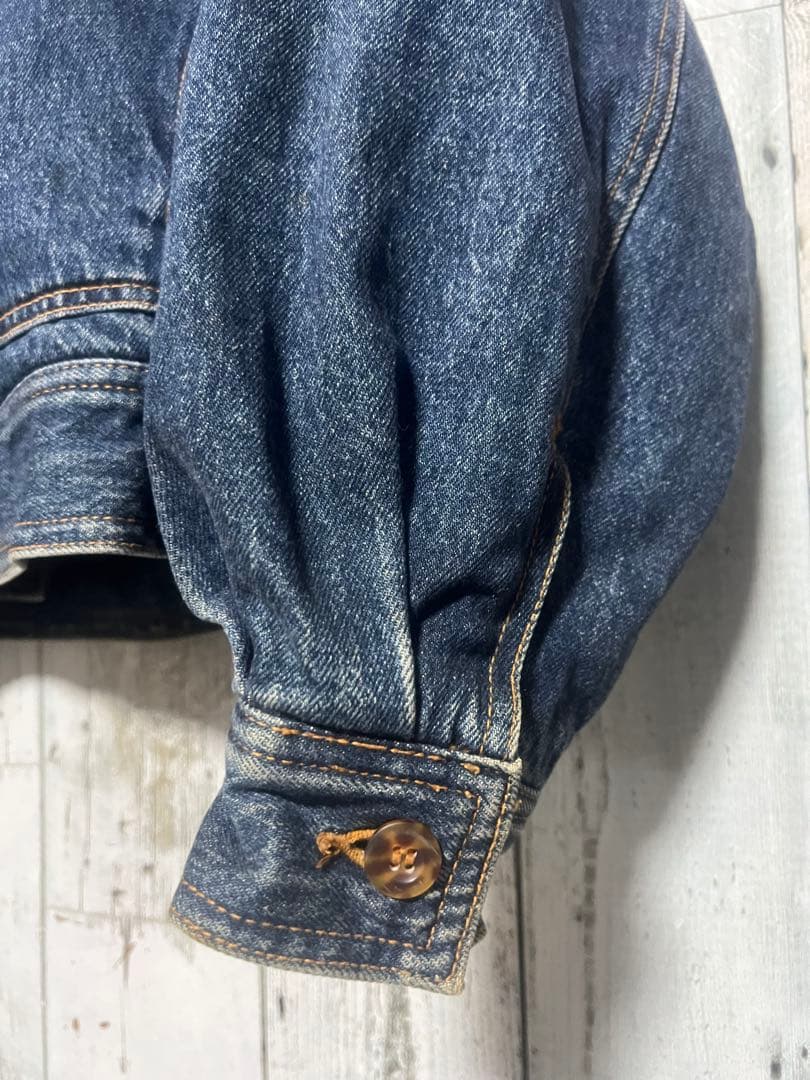 爆限定 ixi:z デニムジャケット カバーオール 裏地ブランケット 帆布 短丈