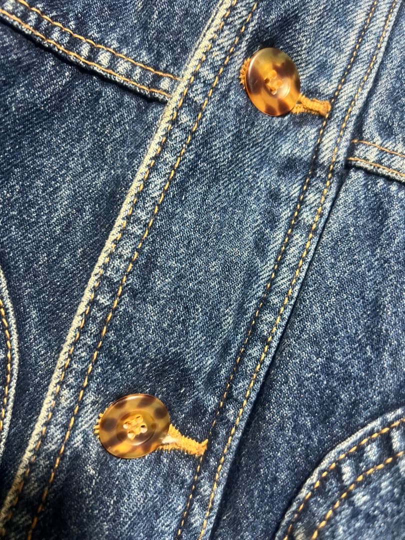 爆限定 ixi:z デニムジャケット カバーオール 裏地ブランケット 帆布 短丈