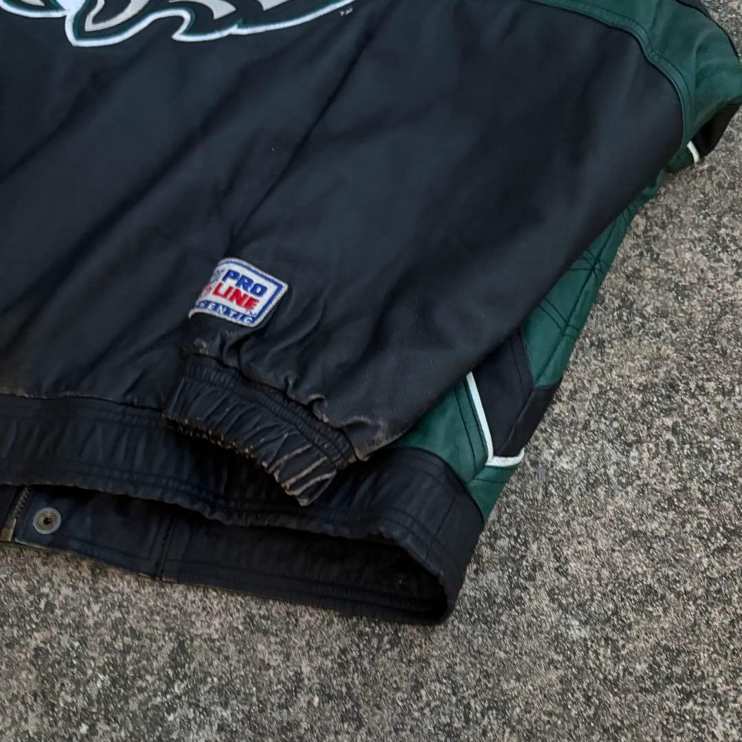 フィラデルフィア・イーグルスNFLオールレザージャケット　激レア　90s