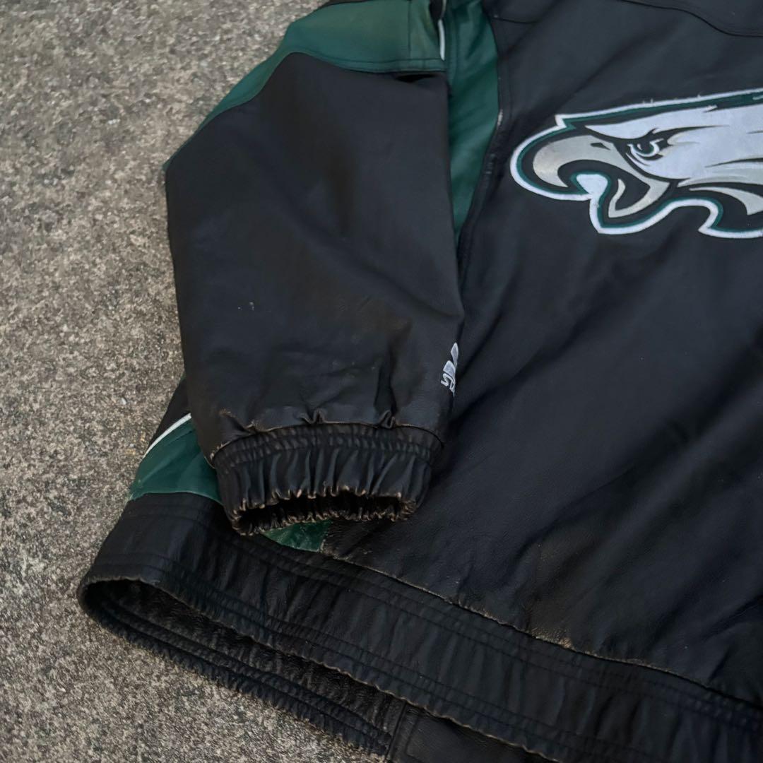 フィラデルフィア・イーグルスNFLオールレザージャケット　激レア　90s