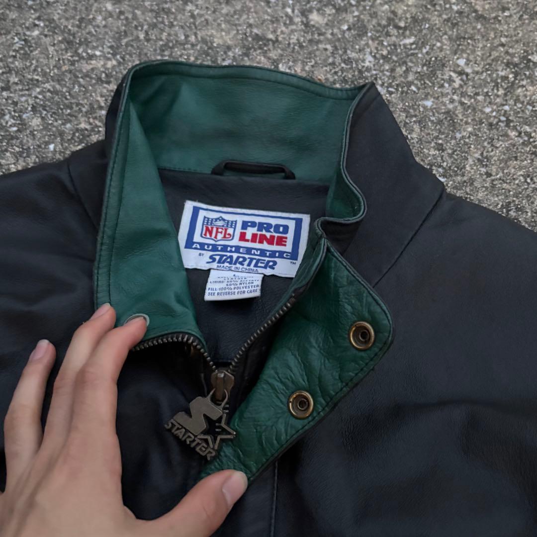 フィラデルフィア・イーグルスNFLオールレザージャケット　激レア　90s