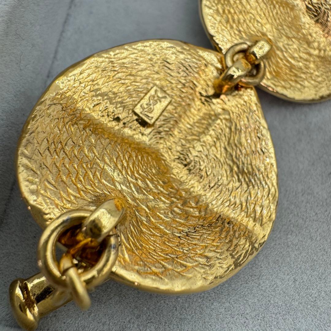 【ヴィンテージ】イヴサンローラン　ブレスレット　ゴールド　　ハート