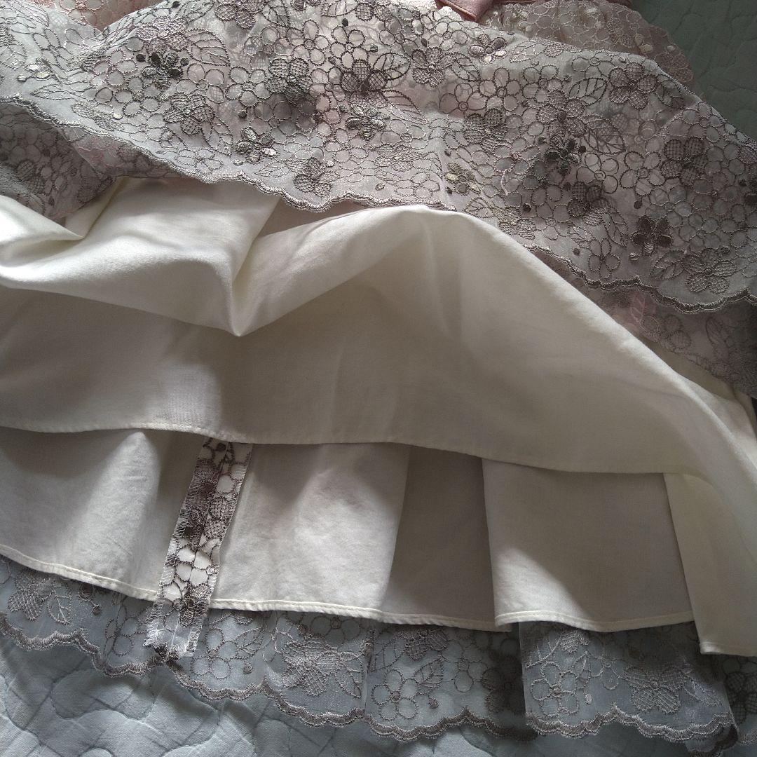 美品　TOCCA BANBINI　花柄　刺繍　グラデーション　ドレス　120