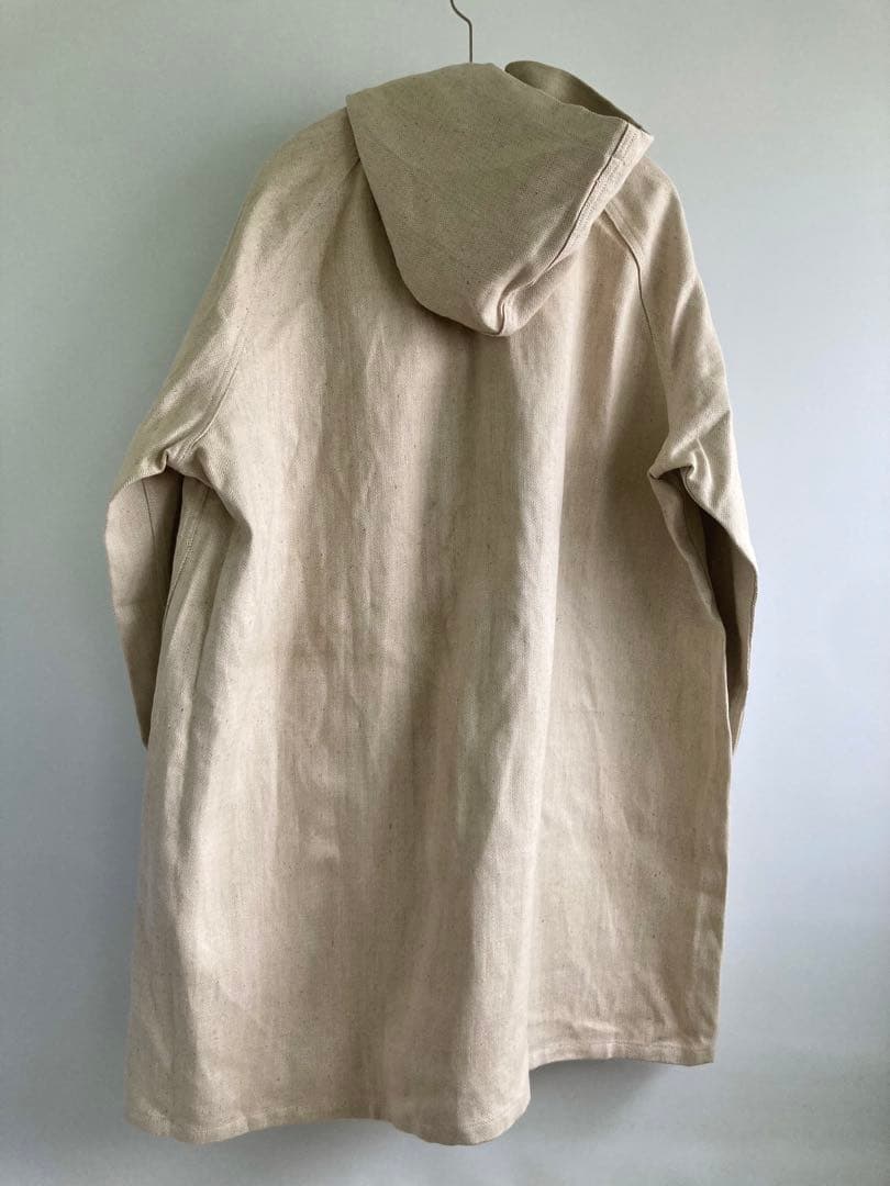60s French Vintage Ecru HBT Butcher Coat