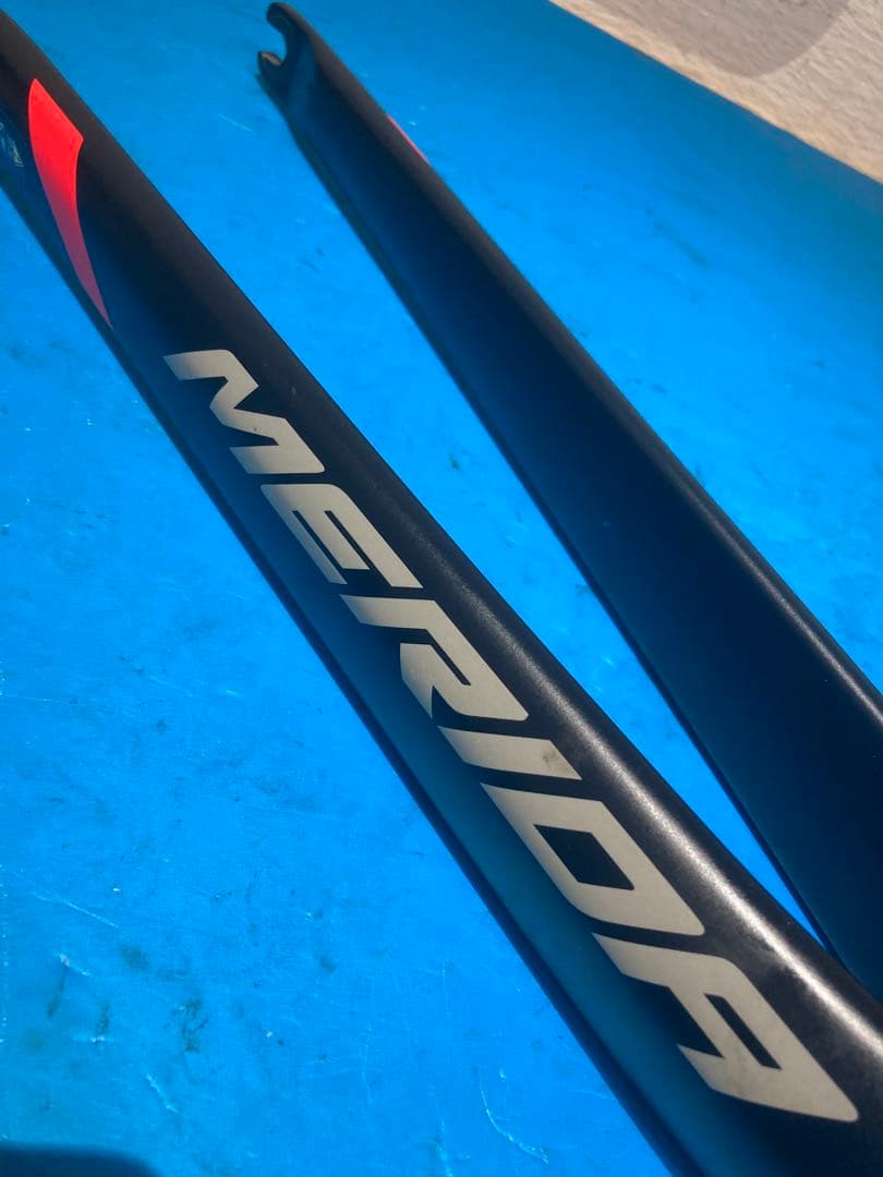 ★美品メリダ SCULTURA400 フルカーボンフロントフォークヘッドパーツ付