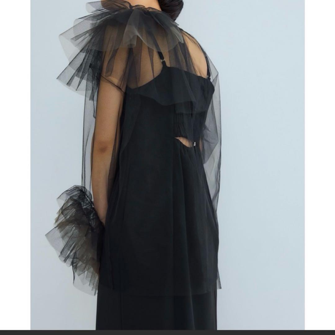 アンドレスド　ブルーミングチュールドレス　S ブラック