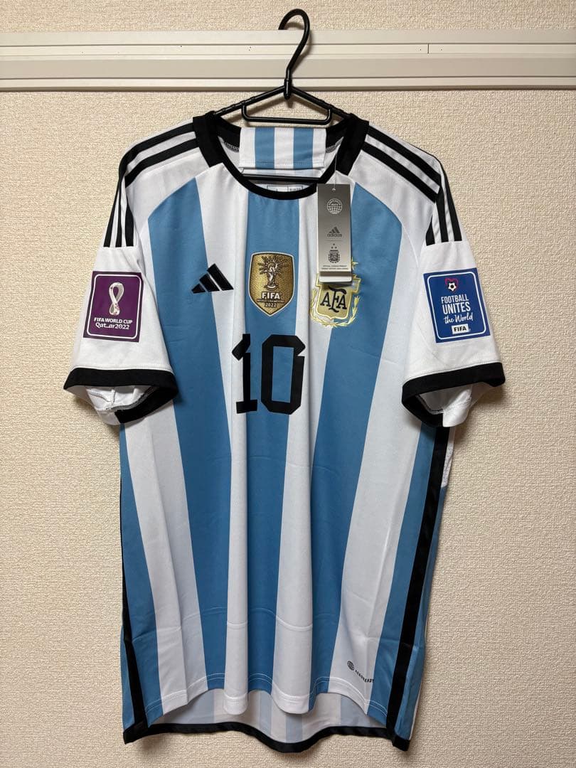 【タグ付き】メッシ 2022 W杯 フルパッチ 2XL