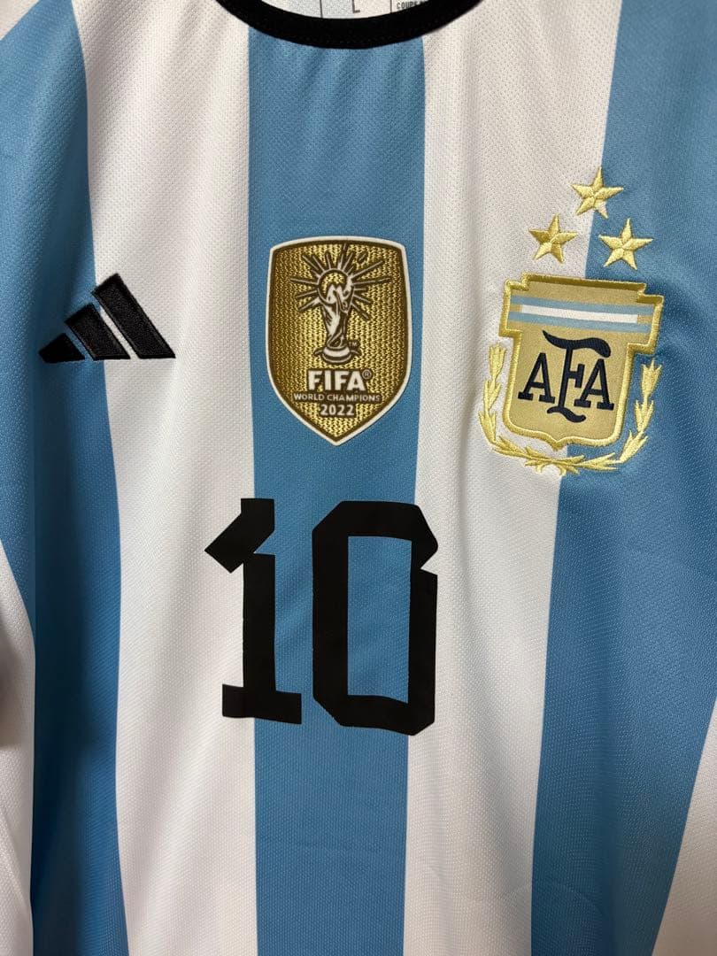 【タグ付き】メッシ 2022 W杯 フルパッチ 2XL