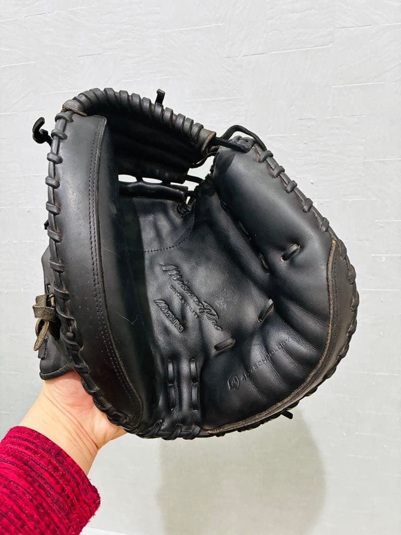 超希少 ミズノプロ 硬式用 キャッチャーミット 最高級 ビッグMラベル