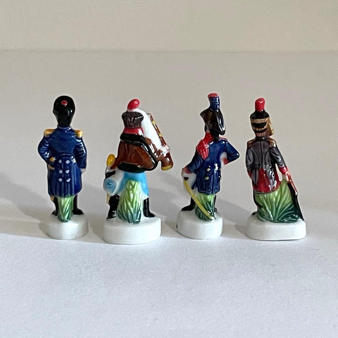 ナポレオンと兵士　フェーブ　美品　ヴィンテージ　フランス　陶器　ミニチュア　歴史