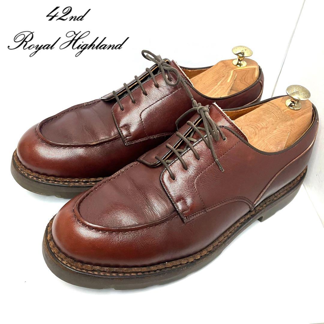 42nd ROYAL HIGHLAND 革靴 Uチップ 英国製 レザー メンズ - メルカリ