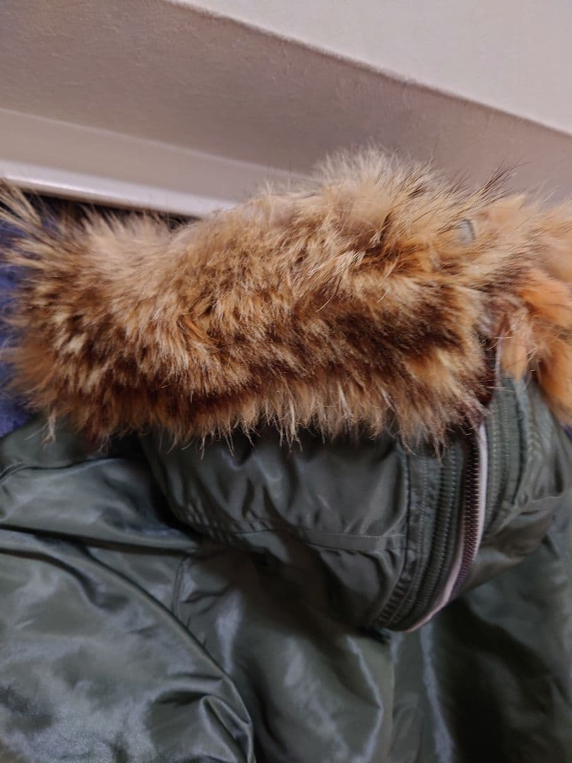 フライトジャケット Lサイズ グリーン 中古 N-2B