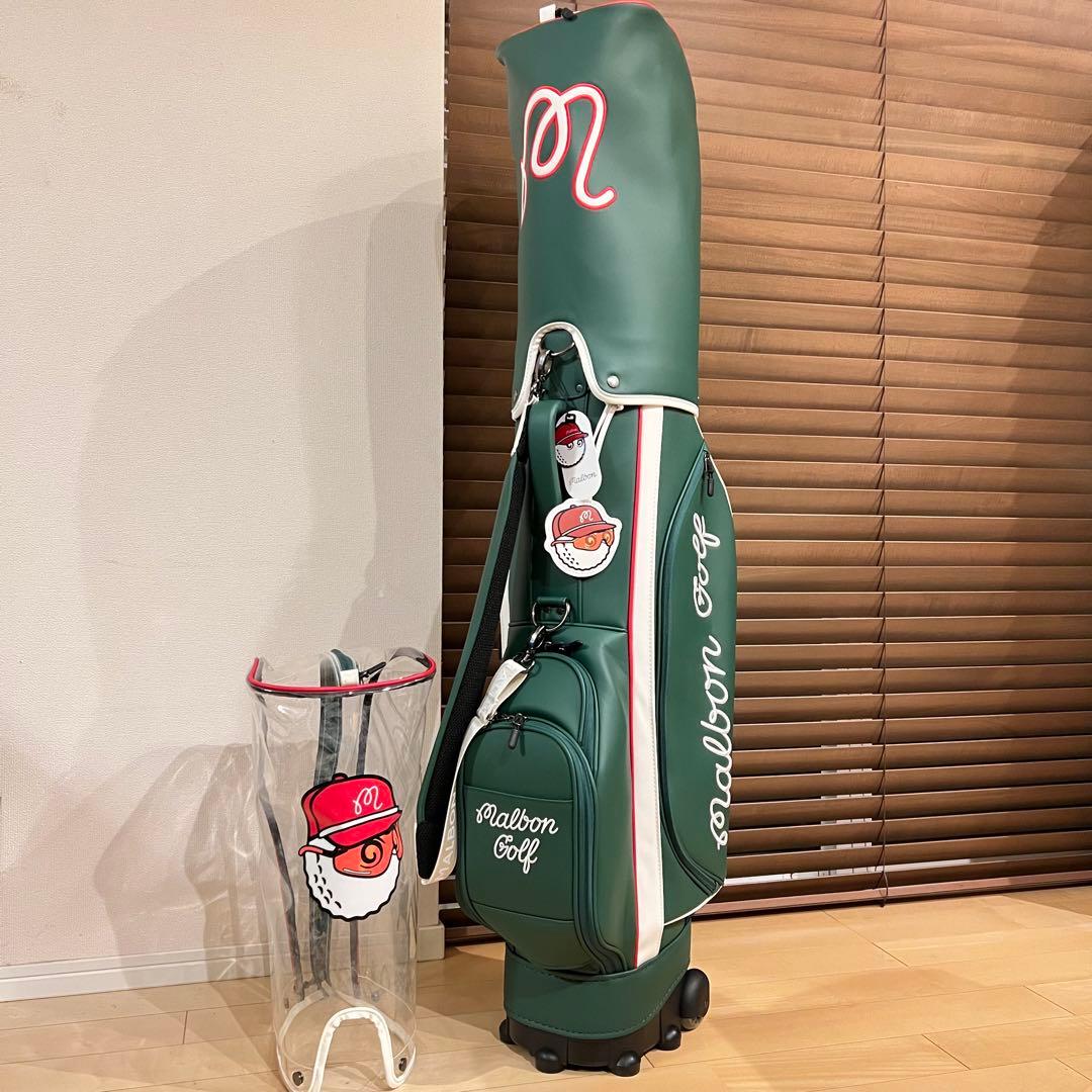 【即発送】25新作MALBON マルボンゴルフ キャディバッグ ゴルフバッグ緑