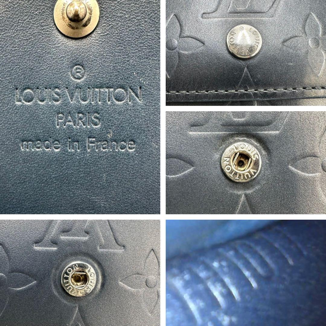 【美品】ルイヴィトン Wホック財布 モノグラム マット 3つ折り TH1011