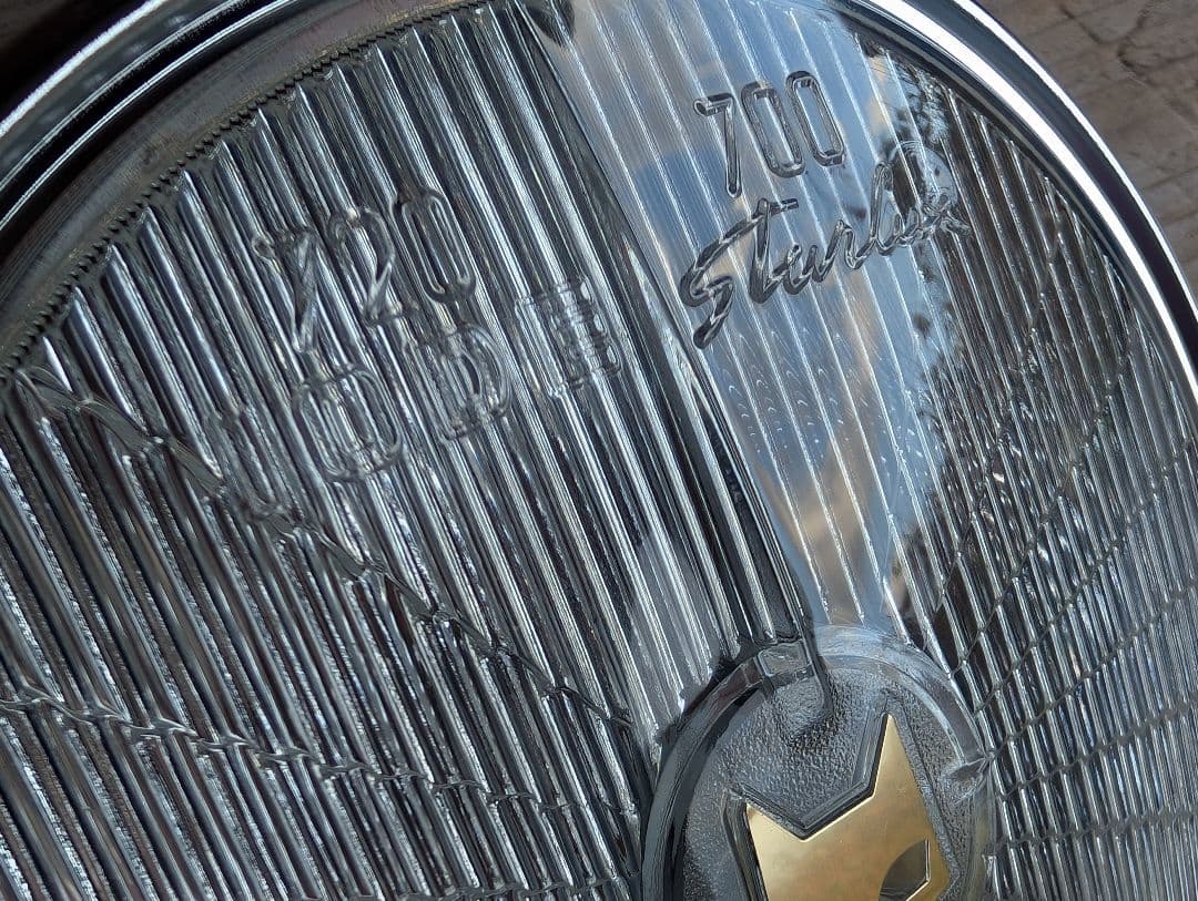 マーシャル 720 ヘッドライト クリアレンズ リム付 金猫 キティカット 旧車