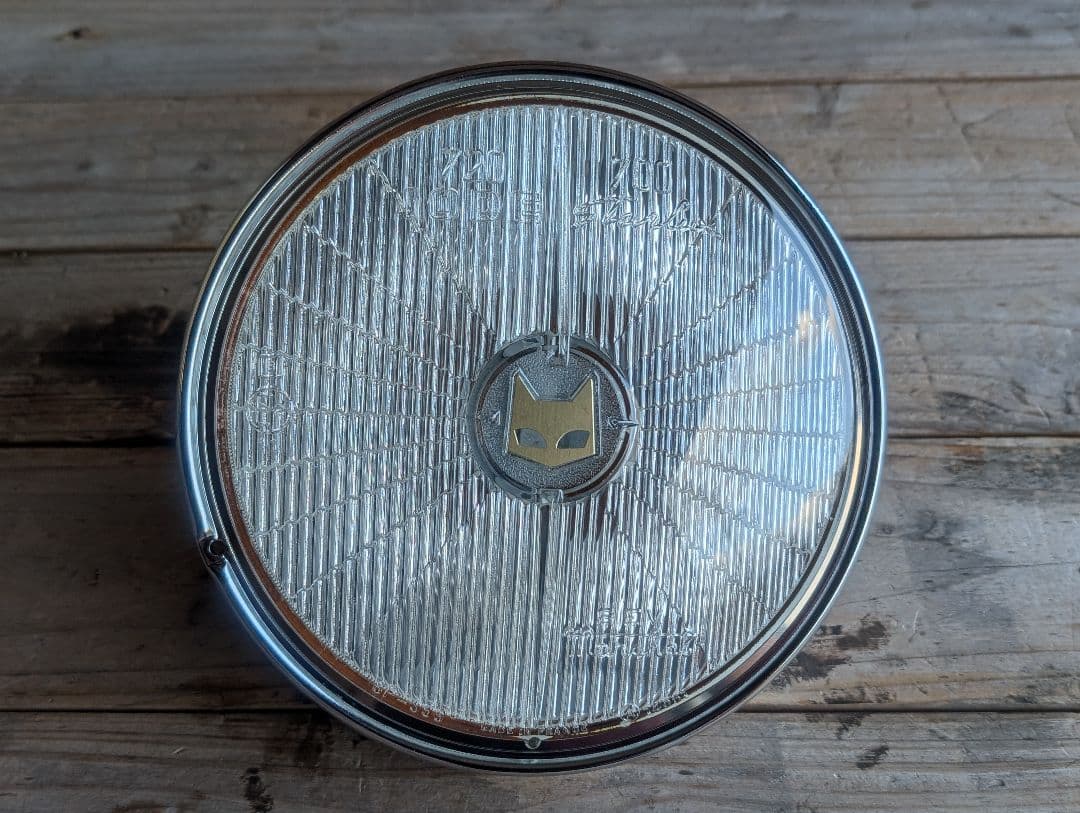 マーシャル 720 ヘッドライト クリアレンズ リム付 金猫 キティカット 旧車