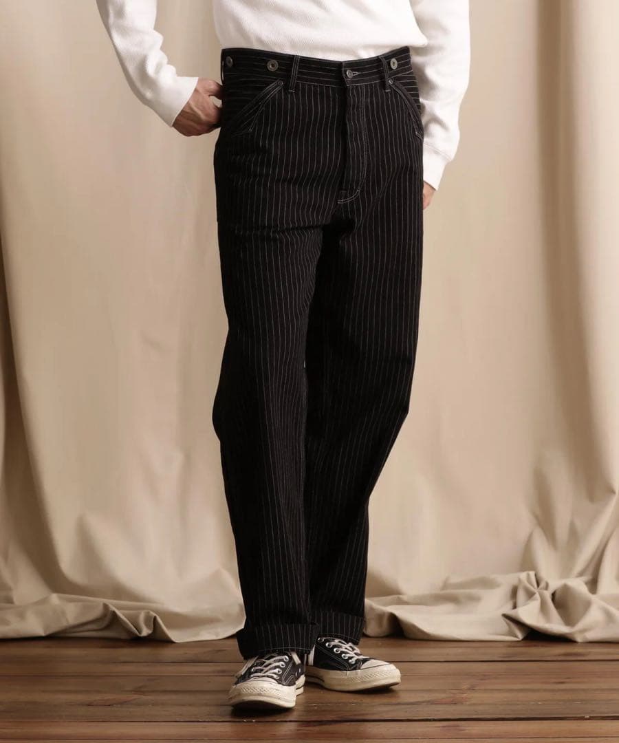 OLD HICKORY DENIM PANTS/オールドヒッコリー 32｜Schott】 ヒッコリー