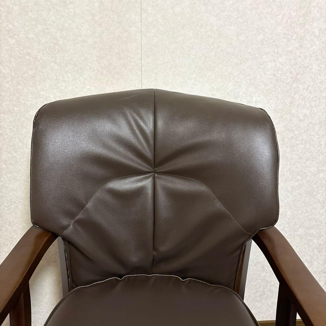 【美品】貞刈椅子製作所 アームチェア キャスター付 昇降式 回転